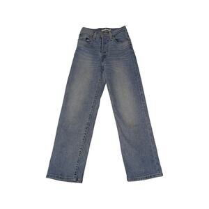Levi's Ribcage Straight Jeans Light Wash Blue High Rise Womens 24 Denim Pants